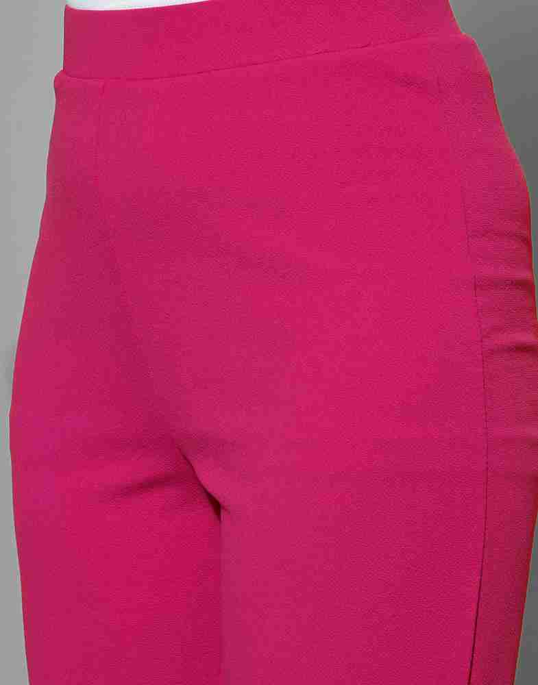 Siril Regular Fit Women Pink Trousers - Buy Siril Regular Fit