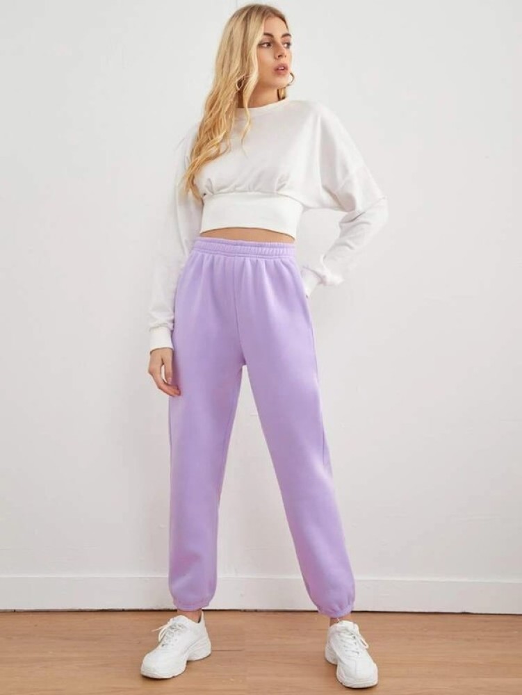 SONIC FASHION Solid Women Purple Track Pants Buy SONIC FASHION Solid Women Purple Track Pants Online at Best Prices in India Flipkart