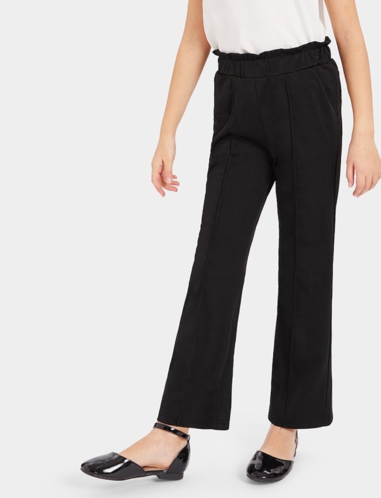MS BOTTOM Regular Fit Girls Black Trousers - Buy MS BOTTOM Regular Fit Girls  Black Trousers Online at Best Prices in India