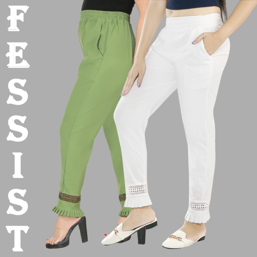 Fessist Slim Fit Women Multicolor Trousers - Buy Fessist Slim Fit Women  Multicolor Trousers Online at Best Prices in India