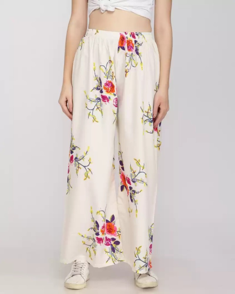 Printed palazzo pants shop flipkart