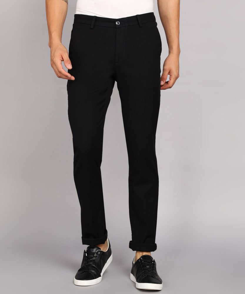 Buy Ketch Jet Black Slim Fit Chinos Trouser for Men Online at Rs559  Ketch