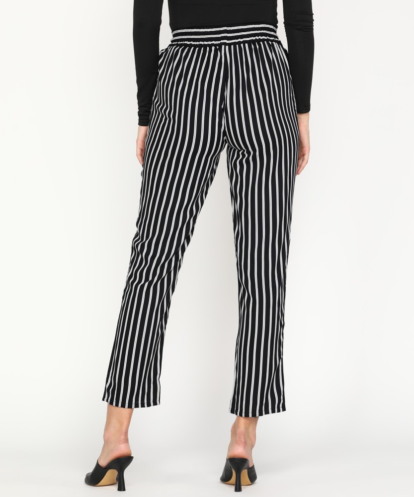 Buy White Cotton Stripe Women Pant for Best Price Reviews Free Shipping