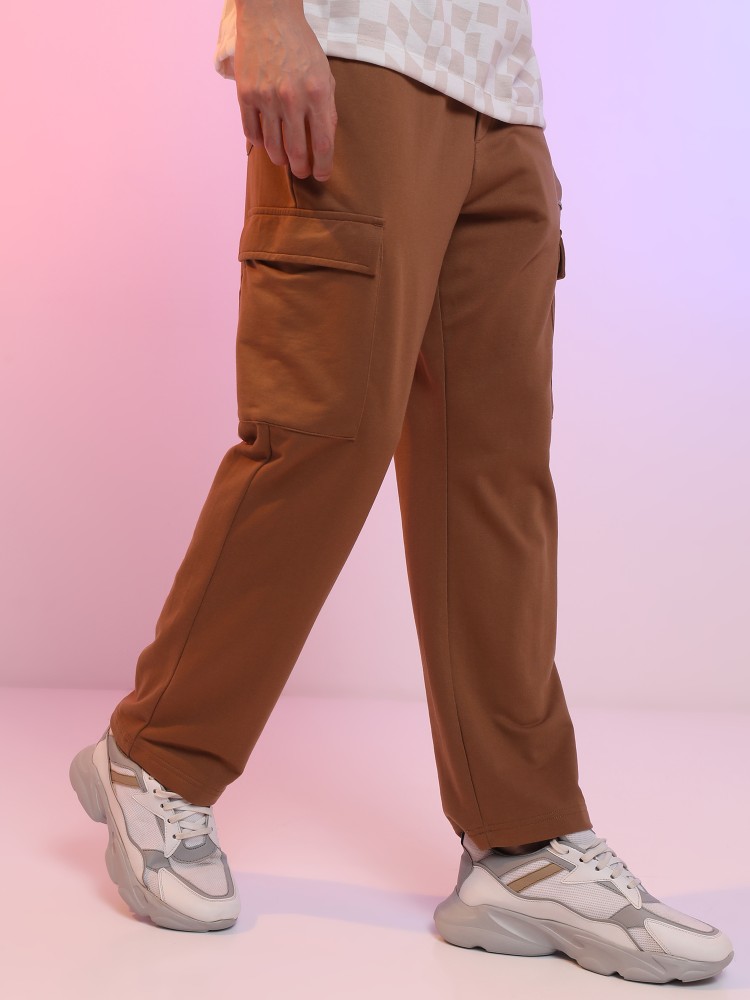 HIGHLANDER Relaxed Men Brown Trousers - Buy HIGHLANDER Relaxed Men Brown Trousers  Online at Best Prices in India