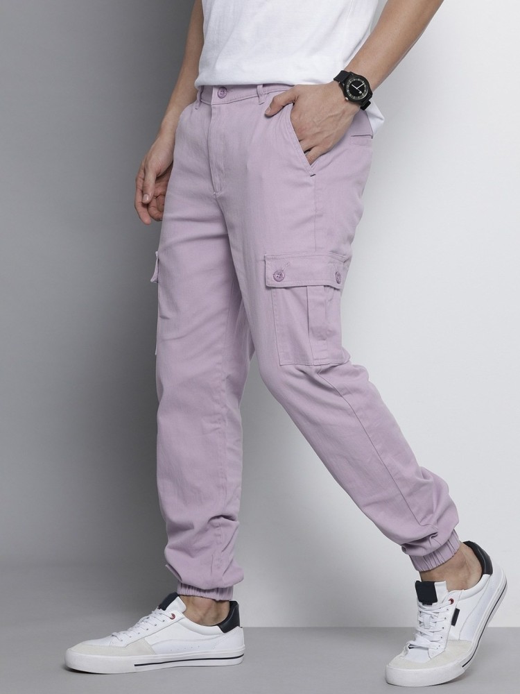 Lilac Zip Pocket Detail Wide Leg Cargo Trousers  PrettyLittleThing
