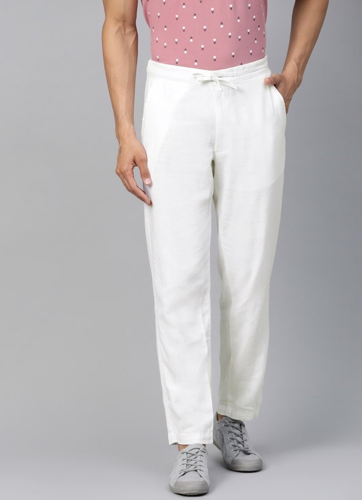 White linen trousers sale marks and spencer