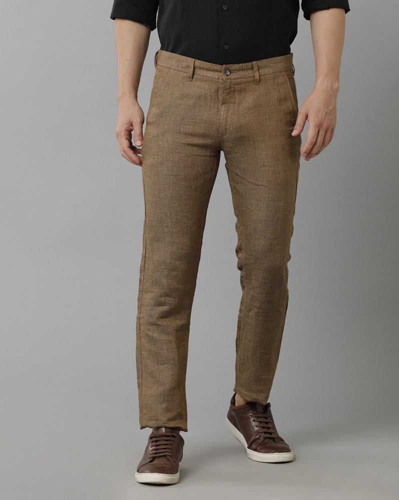 Buy Linen Trail Ian Pure Linen Trousers for Men Online  Tata CLiQ Luxury