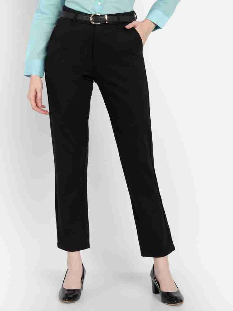 Black formal trousers clearance ladies