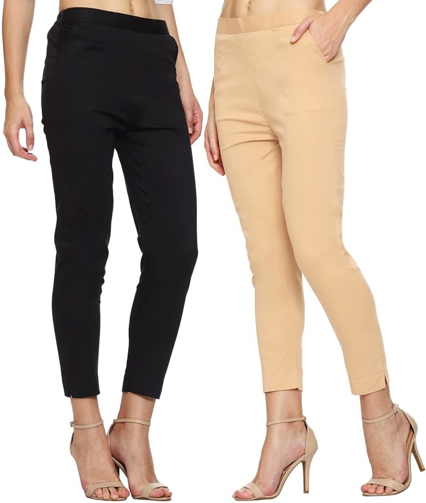 Buy ANOUK Slim Fit Women White Trousers Online at Best Prices in India   Flipkartcom