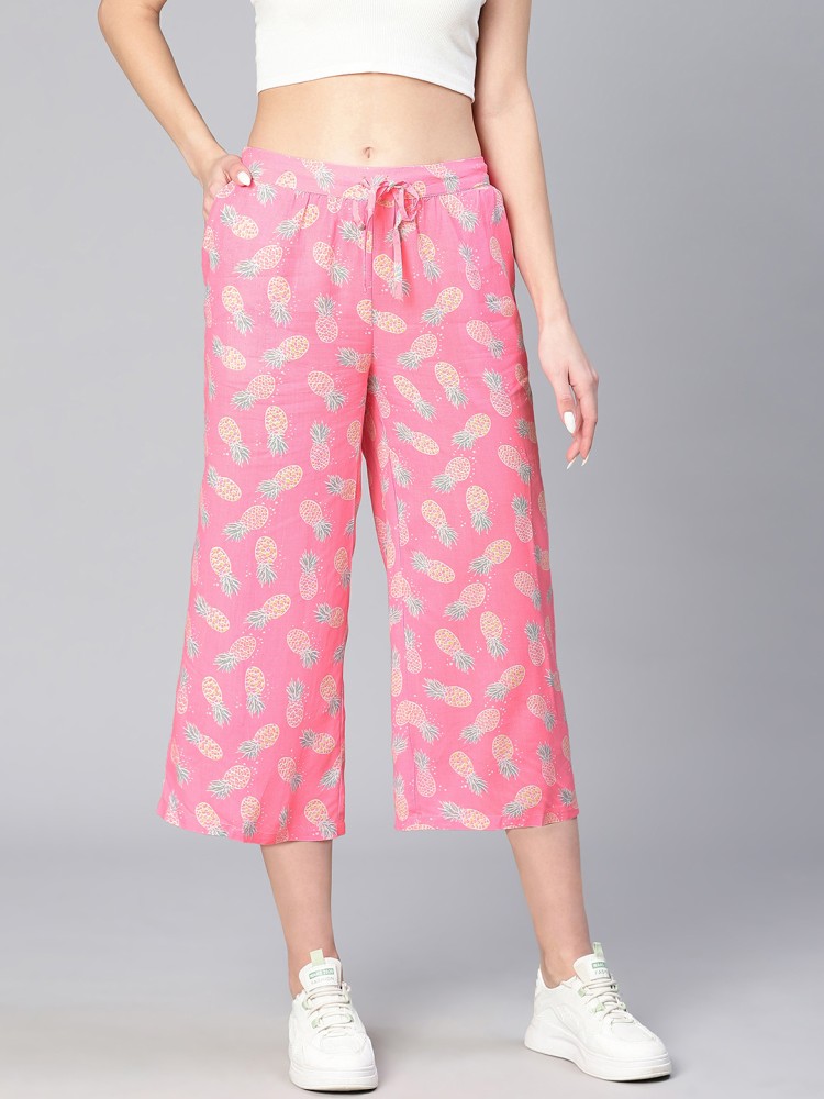 OXOLLOXO Regular Fit Women Pink Trousers - Buy OXOLLOXO Regular Fit Women  Pink Trousers Online at Best Prices in India