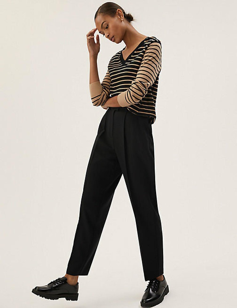 Marks and spencers shop womens black trousers