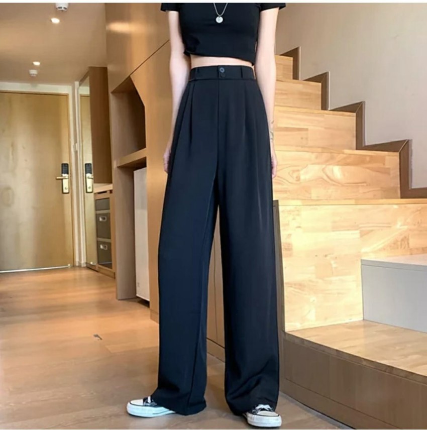 Buy Next One Women High Rise Smart Parallel Trousers  Trousers for Women  23704870  Myntra