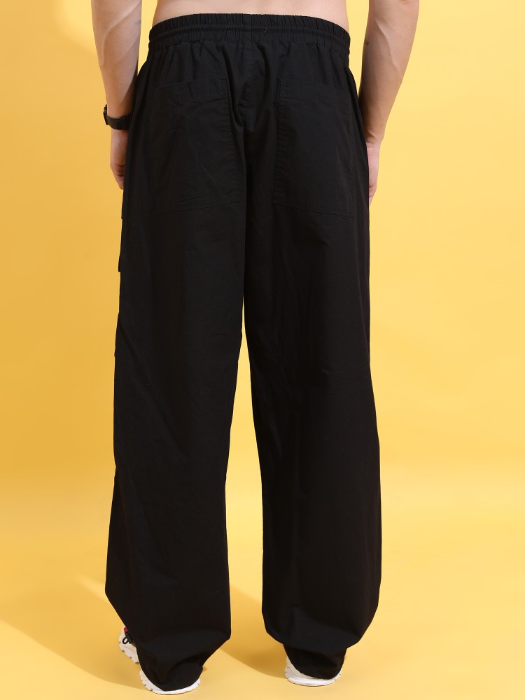 Buy HIGHLANDER Relaxed Men Black Trousers Online at Best Prices in India