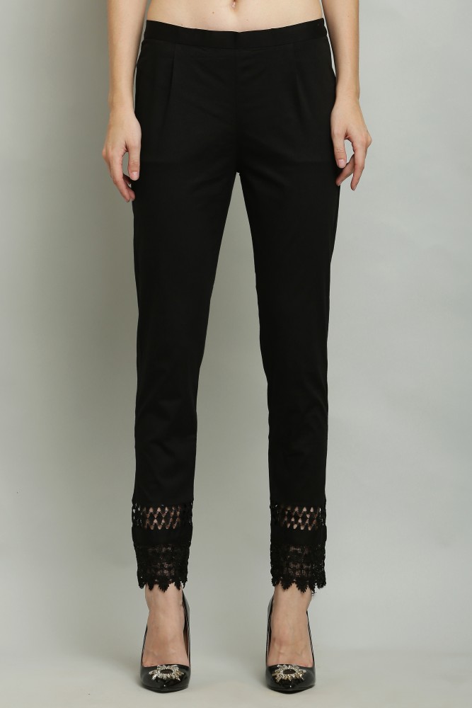 Shopbering Regular Fit Women Black Trousers - Buy Shopbering Regular Fit  Women Black Trousers Online at Best Prices in India