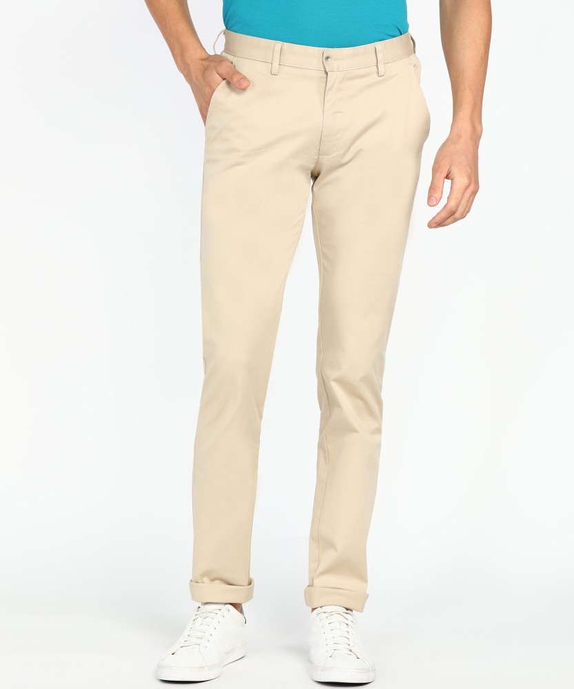 Buy Men Olive Solid Carrot Fit Casual Trousers Online - 562716 | Peter  England