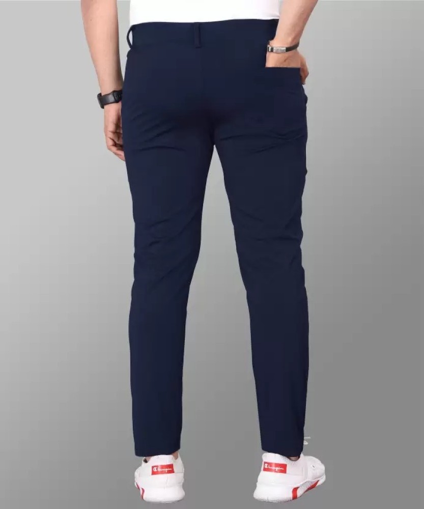 prexacreation Slim Fit Men Blue Trousers  Buy prexacreation Slim Fit Men  Blue Trousers Online at Best Prices in India  Flipkartcom