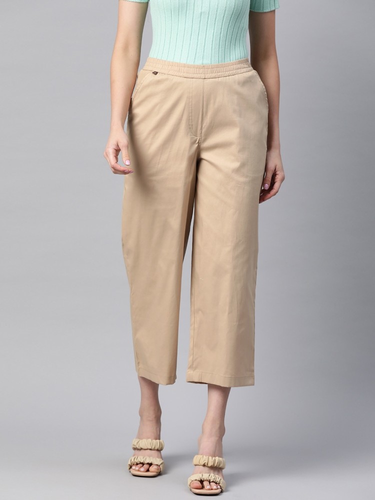 Readiprint Fashions Regular Fit Women Beige Trousers - Buy Readiprint  Fashions Regular Fit Women Beige Trousers Online at Best Prices in India