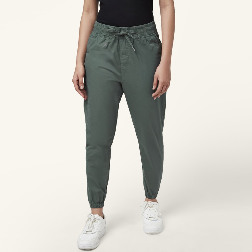 Honey Women Solid Olive Joggers  Selling Fast at Pantaloonscom