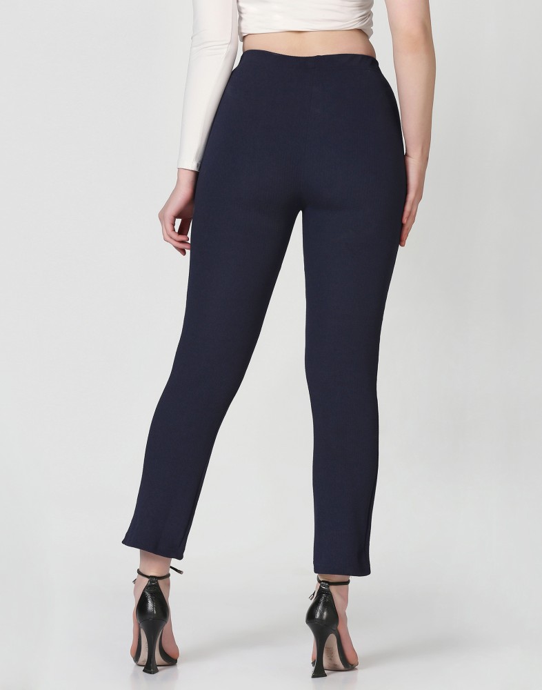 Selvia Regular Fit Women Blue Trousers - Buy Selvia Regular Fit Women Blue  Trousers Online at Best Prices in India