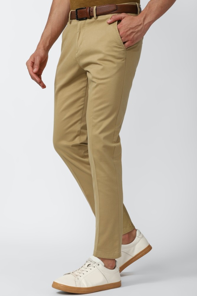Buy Men Beige Solid Carrot Fit Casual Trousers Online  589837  Peter  England