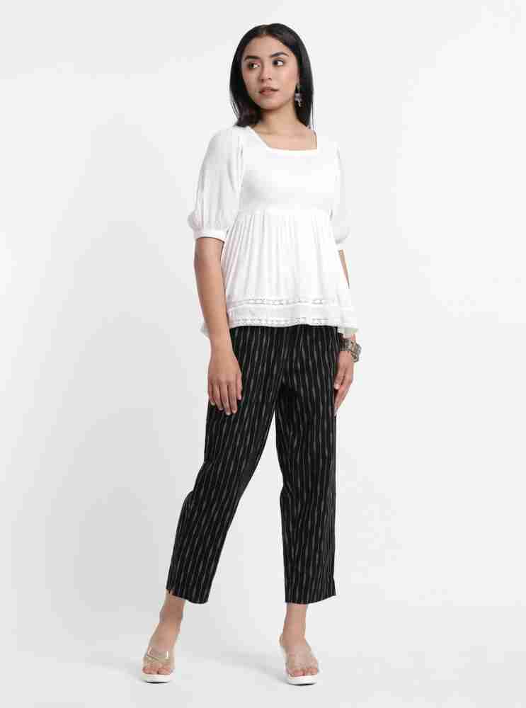 Buy Black Trousers & Pants for Women by Styli Online