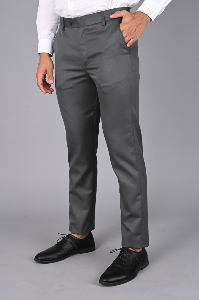 MANCREW Sky Blue, Light Grey Formal Pant For Men - Formal Trouser combo