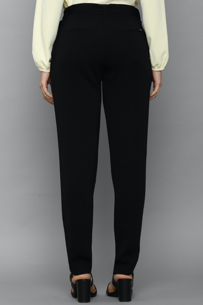 Allen Solly Regular Fit Women Black Trousers - Buy Allen Solly Regular Fit  Women Black Trousers Online at Best Prices in India