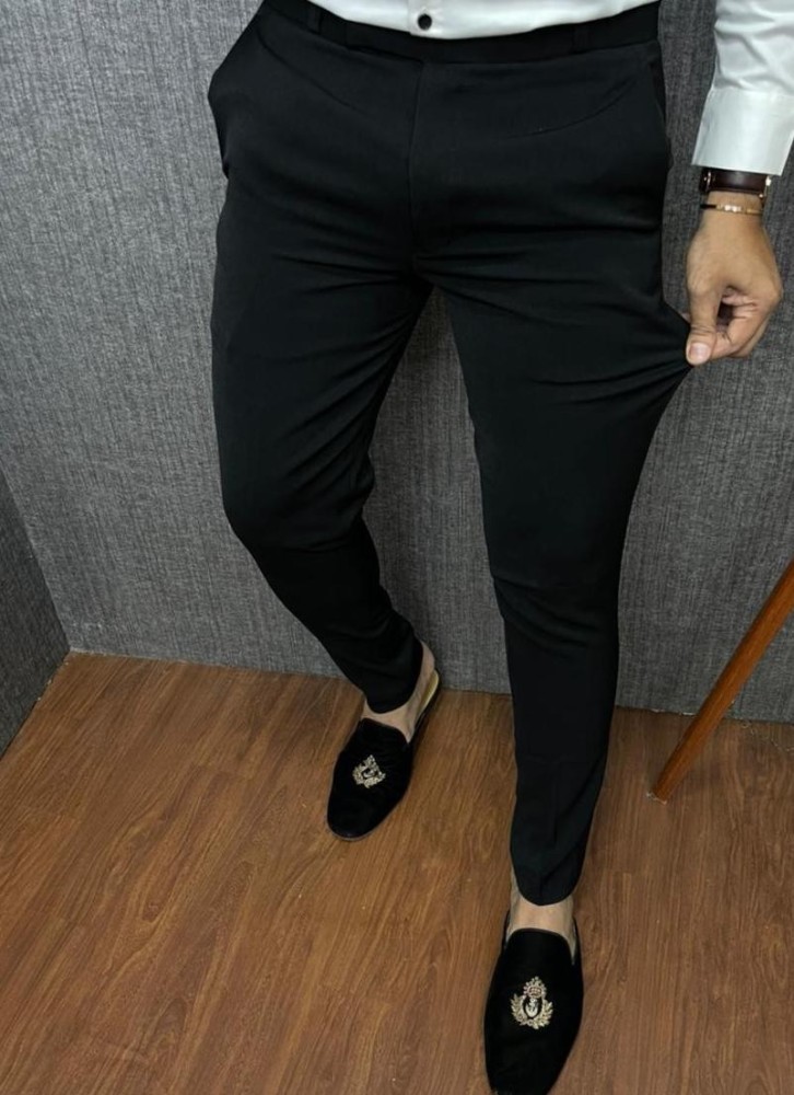 Regular Fit Girls Black Trousers  LUYK