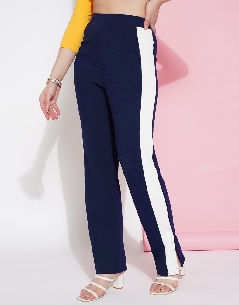 Samah Regular Fit Women Blue Trousers - Buy Samah Regular Fit Women Blue  Trousers Online at Best Prices in India