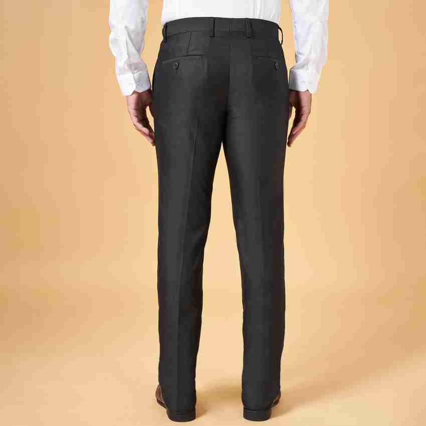 Buy Shotarr Slim Fit Beige Formal Pant for Men - Polyester Viscose