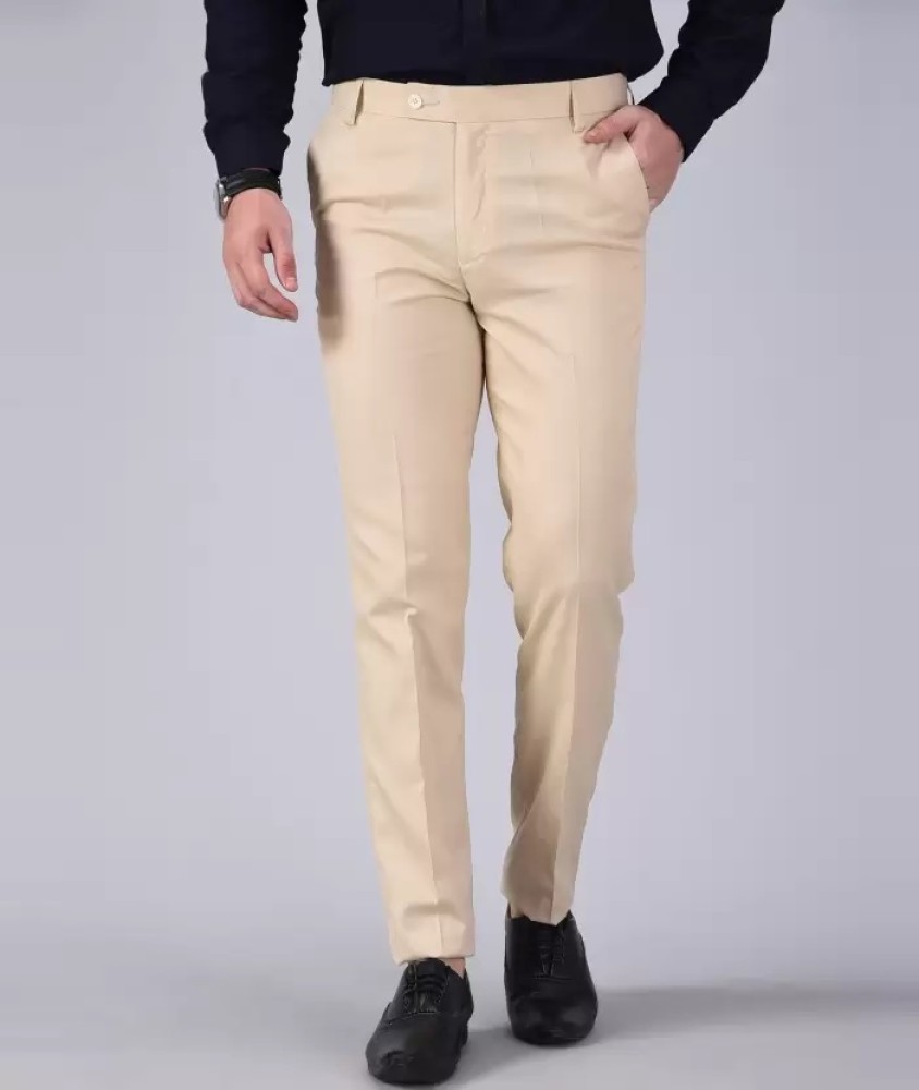 Buy Mens Desert Beige Trousers for Men Online at Bewakoof