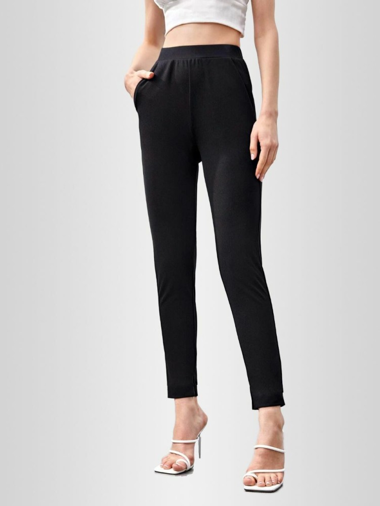 Jersey Slim Fit Ankle Grazer Trousers