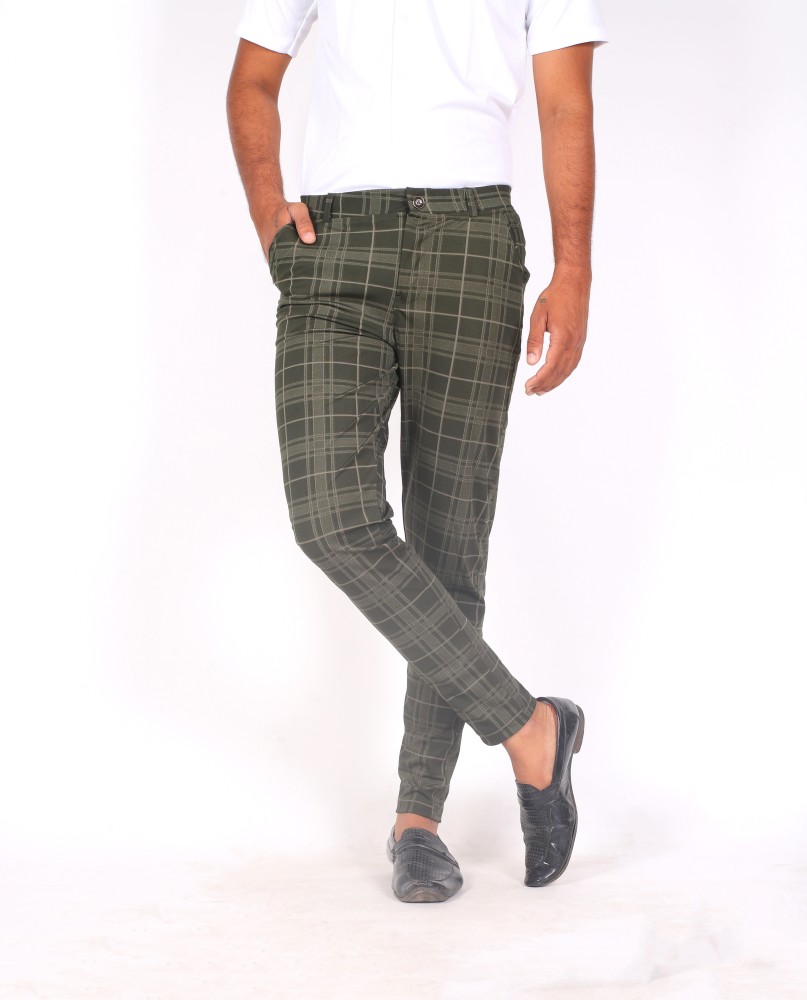 Source Cheap Price Black Grey Blue Mens Causal British Style Slim Fit Plaid  Check Chino Pants Trousers for men on malibabacom