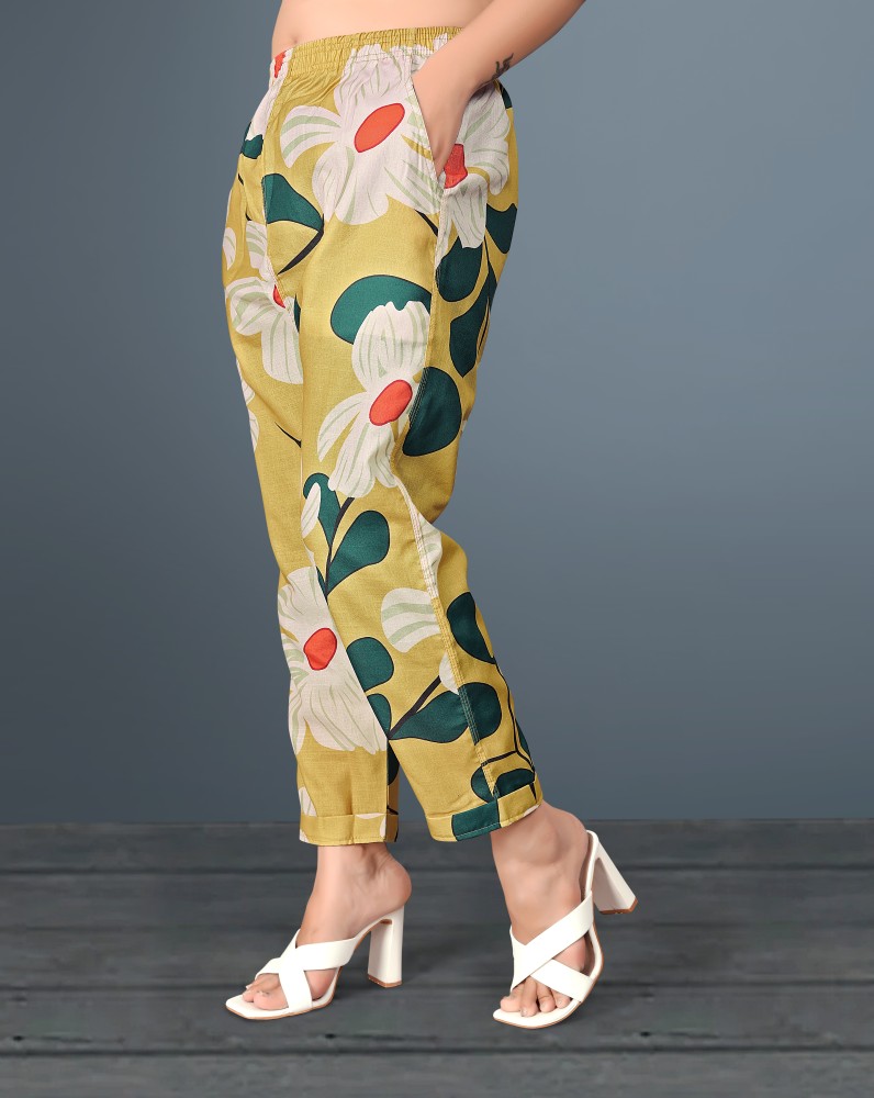 Wuxi Relaxed Women Multicolor Trousers - Buy Wuxi Relaxed Women