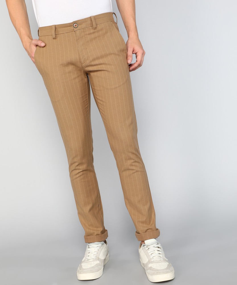 Louis Philippe Sport HOLIDAY Tapered Men Khaki Trousers - Buy Louis Philippe  Sport HOLIDAY Tapered Men Khaki Trousers Online at Best Prices in India