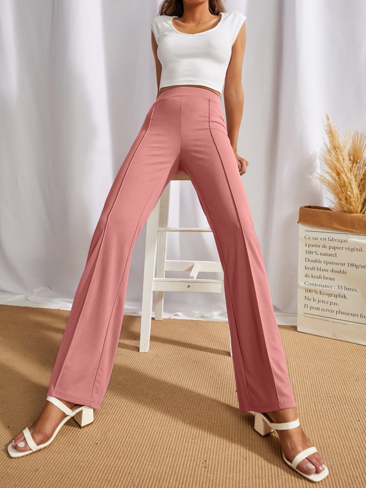 Shine N Show Regular Fit Women Pink Trousers - Buy Shine N Show Regular Fit Women  Pink Trousers Online at Best Prices in India