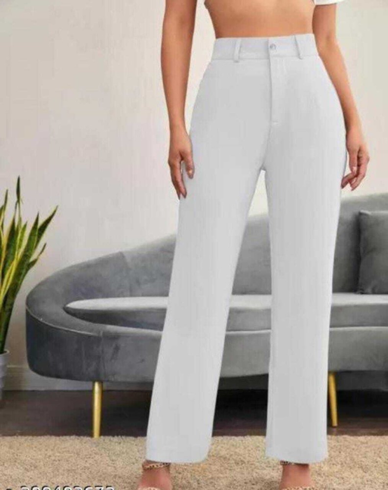 Charmi Fashion Regular Fit Women Grey Trousers - Buy Charmi Fashion Regular  Fit Women Grey Trousers Online at Best Prices in India