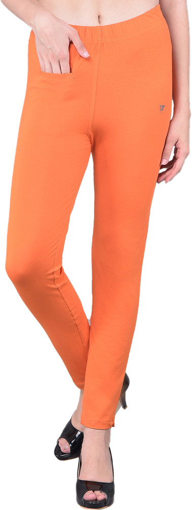 Comfort Lady Regular Fit Women Orange Trousers Buy Comfort Lady