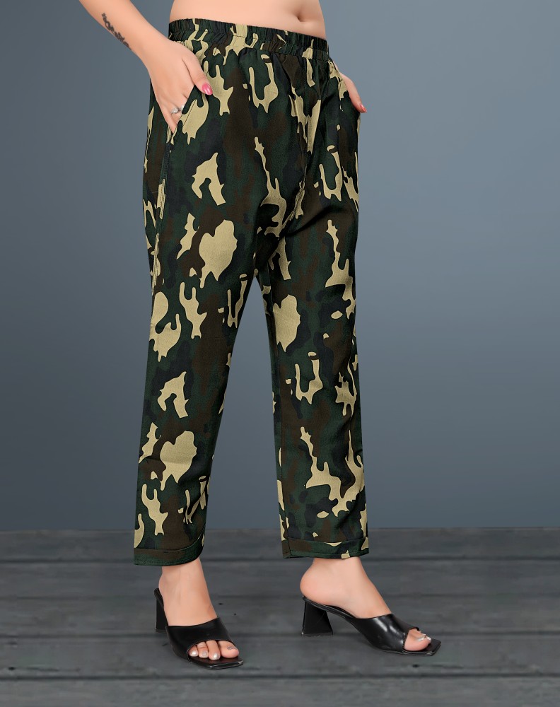 Buy Sea Green Trousers & Pants for Women by WUXI Online