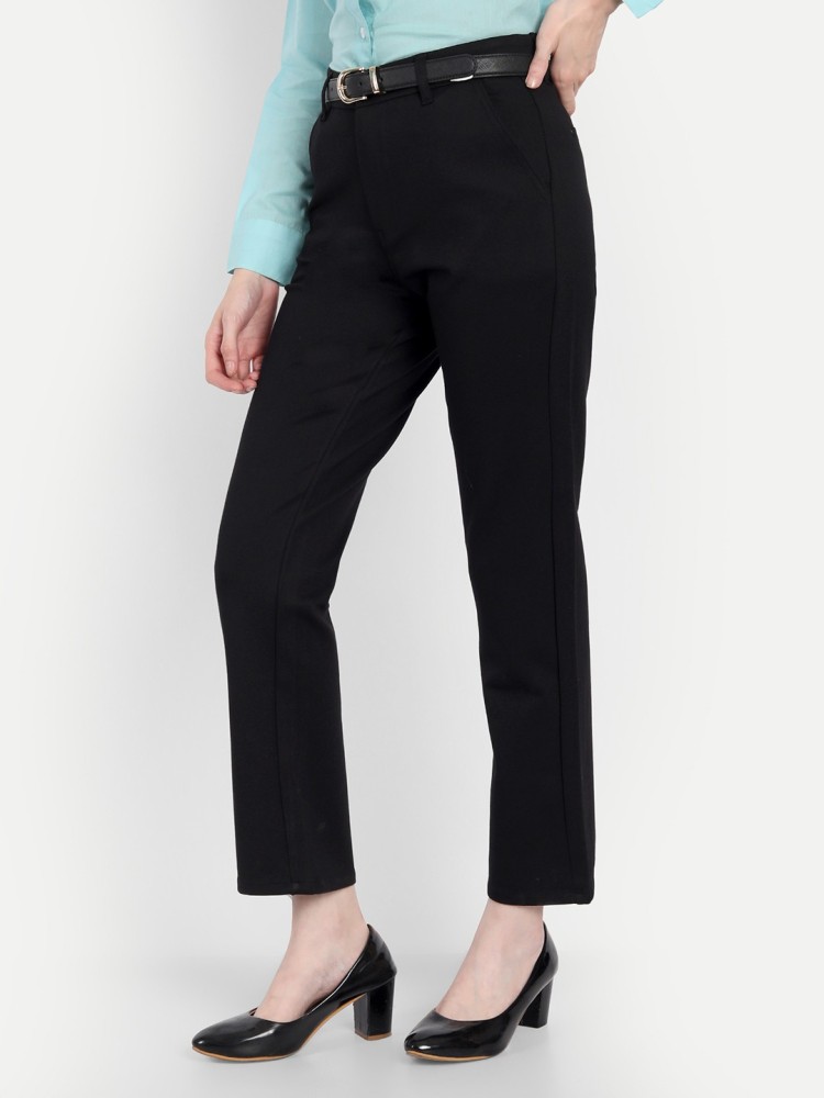 Black synthetic trousers Moschino Cheap And Chic Black size 40 IT in  Synthetic  10131989