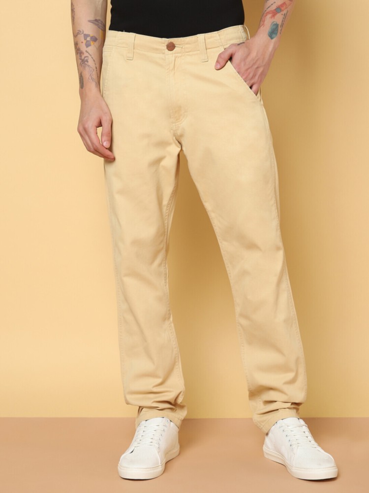 Wrangler Regular Fit Men Brown Trousers  Buy Wrangler Regular Fit Men  Brown Trousers Online at Best Prices in India  Flipkartcom