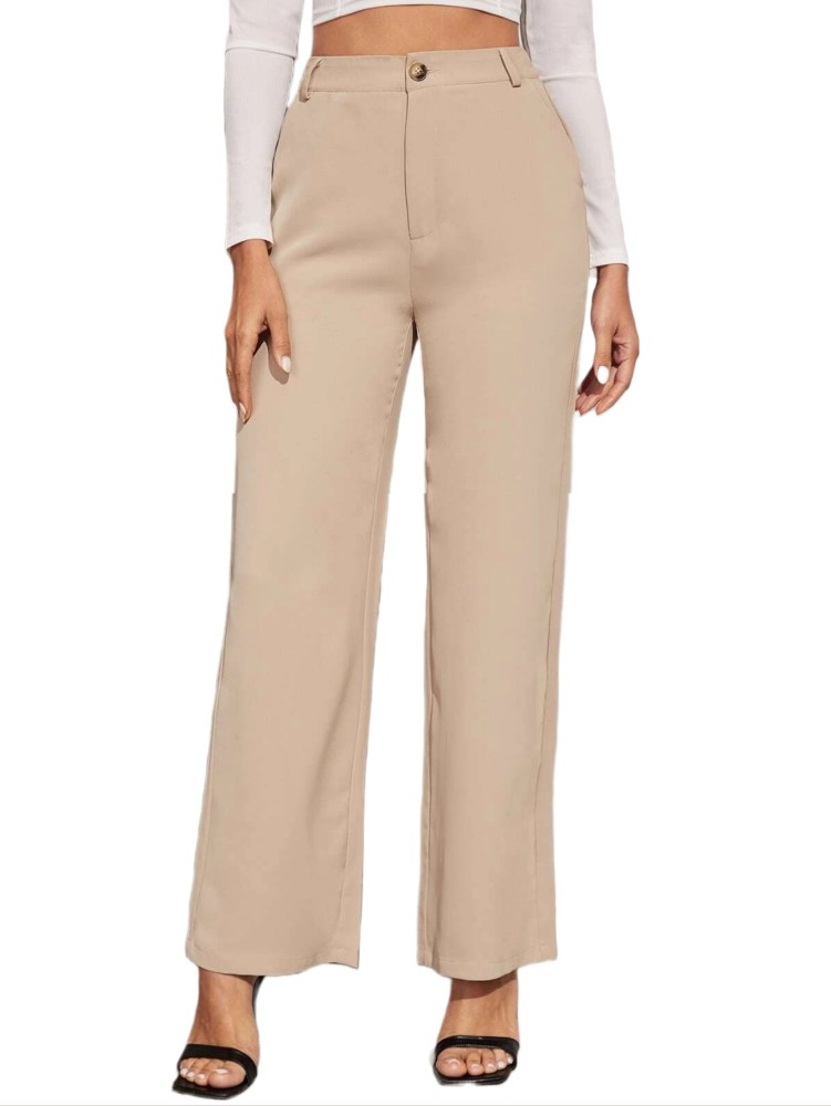 Buy Fabindia Beige Regular Fit Pants for Women Online @ Tata CLiQ