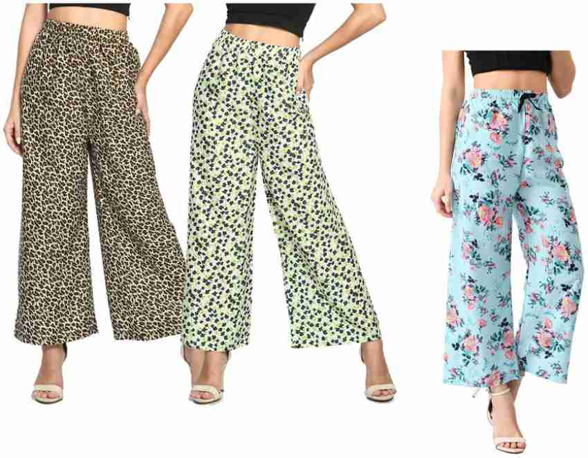 Buy Multicoloured Trousers & Pants for Women by INDIWEAVES Online