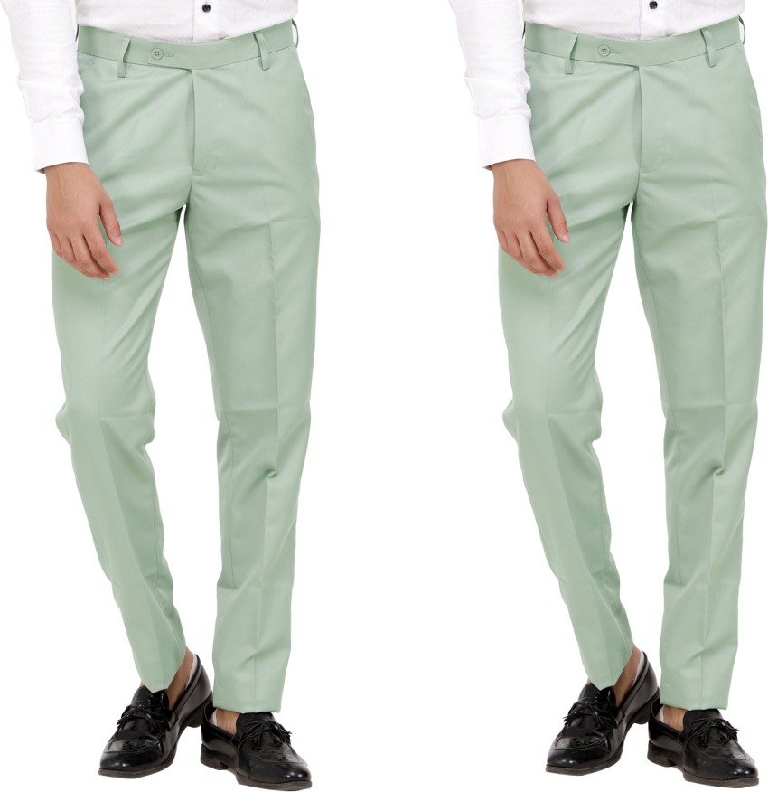 VILLAIN Slim Fit Men Green Trousers  Buy VILLAIN Slim Fit Men Green  Trousers Online at Best Prices in India  Flipkartcom