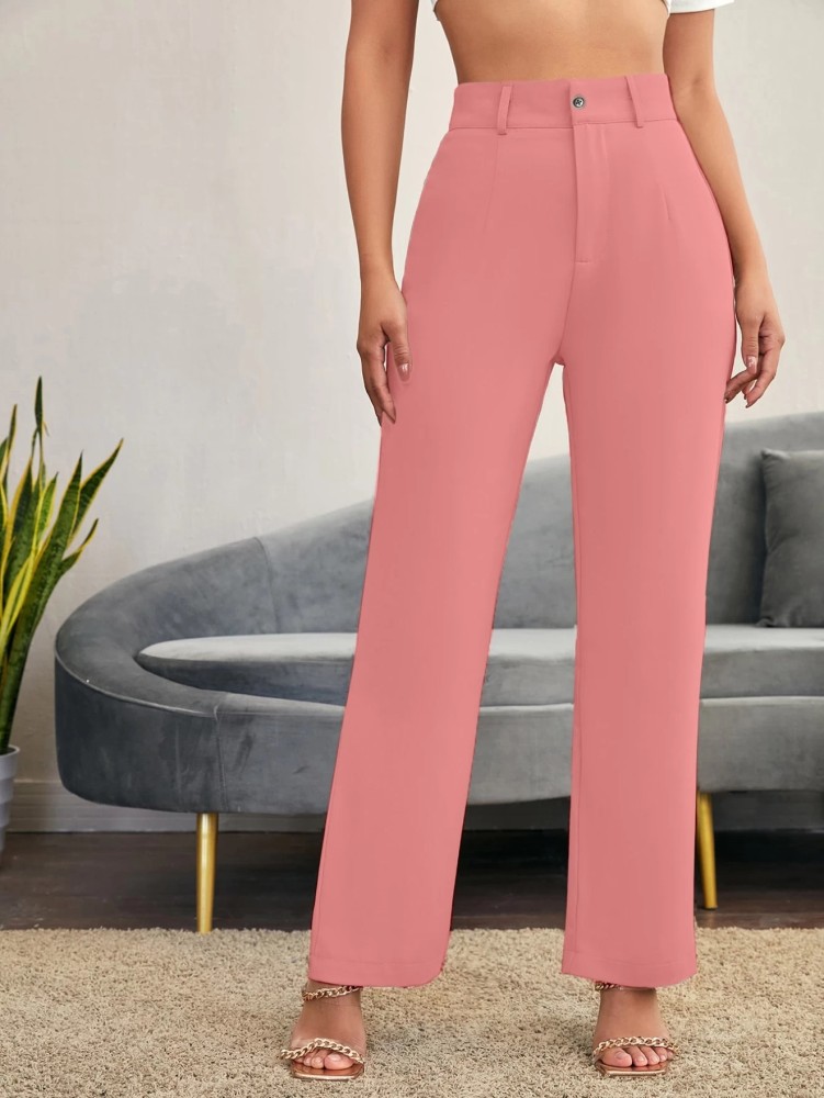 Petite Dusty Pink Pocket Detail Cargo Trousers  PrettyLittleThing