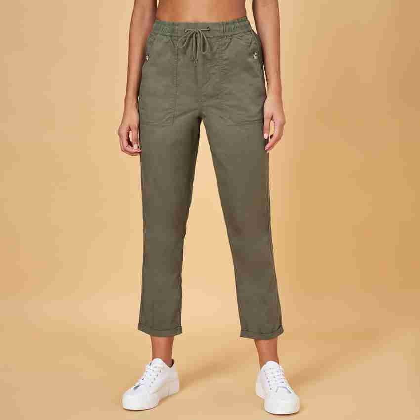 Honey By Pantaloons Relaxed Women Pink Trousers - Buy Honey By Pantaloons  Relaxed Women Pink Trousers Online at Best Prices in India