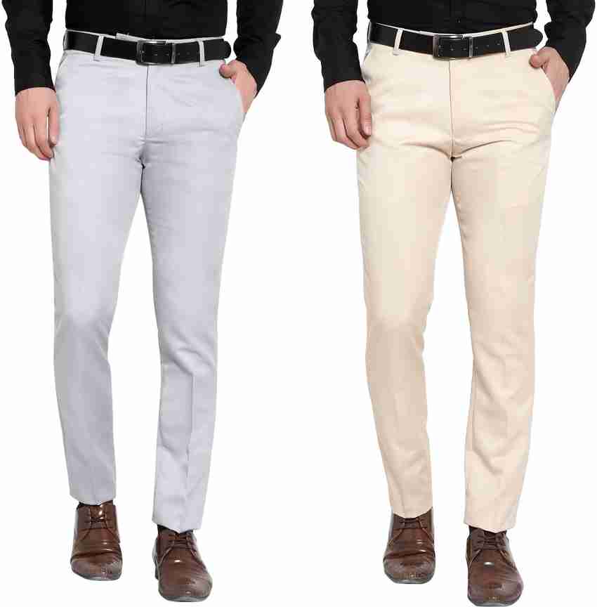fashionly Regular Fit Men Grey Cream Trousers Buy fashionly Regular Fit Men Grey Cream Trousers Online at Best Prices in India Flipkart