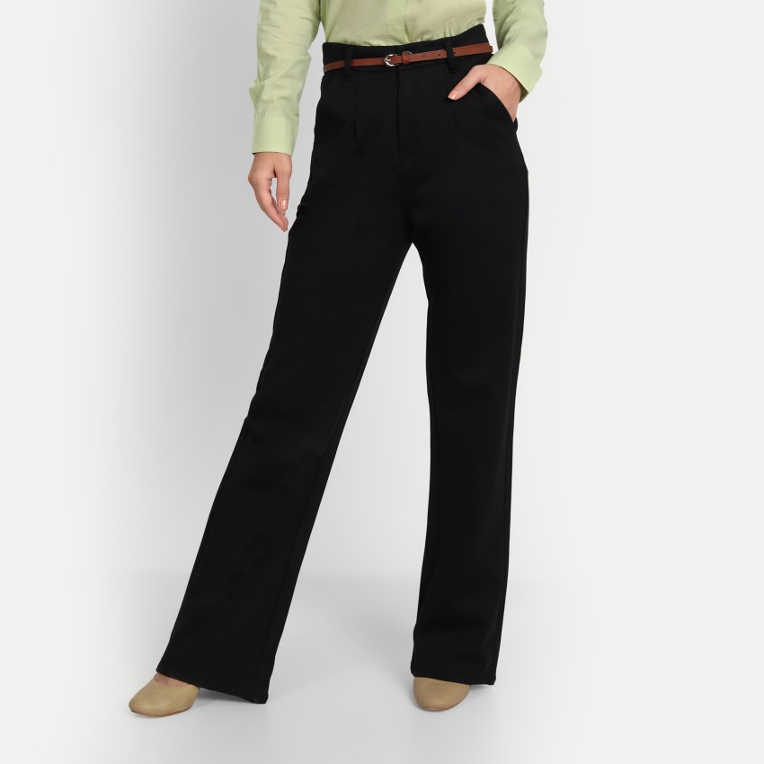 NEXT ONE Relaxed Women Black Trousers - Buy NEXT ONE Relaxed Women Black  Trousers Online at Best Prices in India