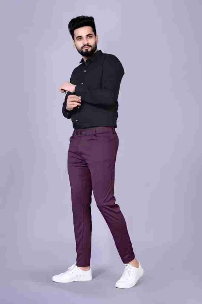 purple pant matching shirt