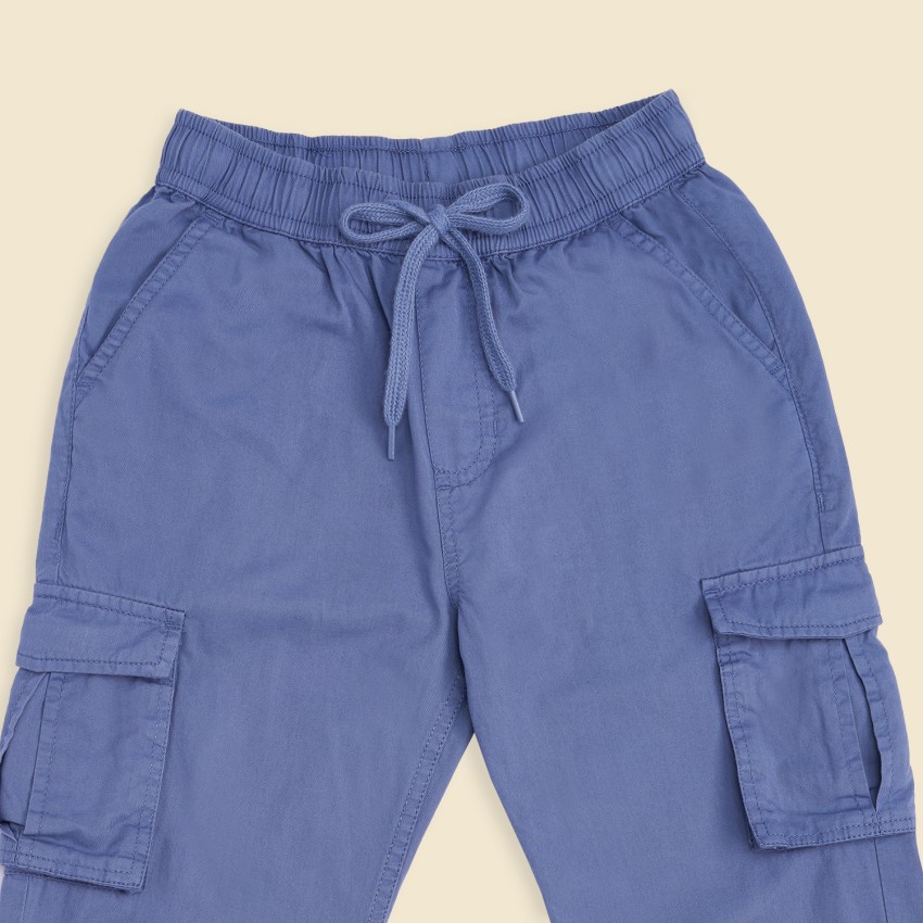 Pantaloons Junior Regular Fit Boys Blue Trousers - Buy Pantaloons